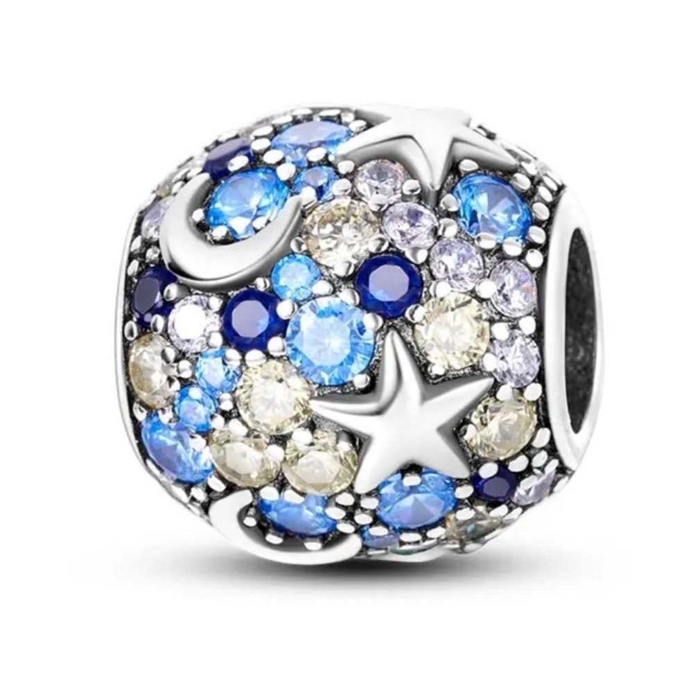 NEW moon & star pandora style charm